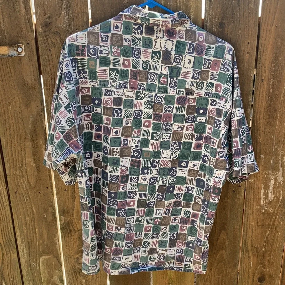 Bon Homme Short Sleeve Button Down / Size Large - Picture 2 of 3